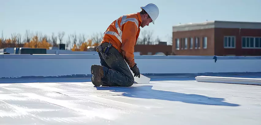 Flat Roof Drain Installation in Joliet