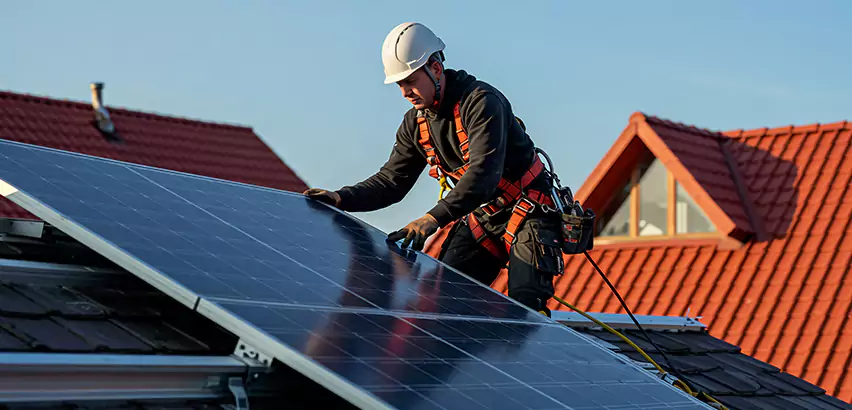 Solar Panels on Steel Roof Installation in Joliet